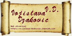 Vojislava Džaković vizit kartica